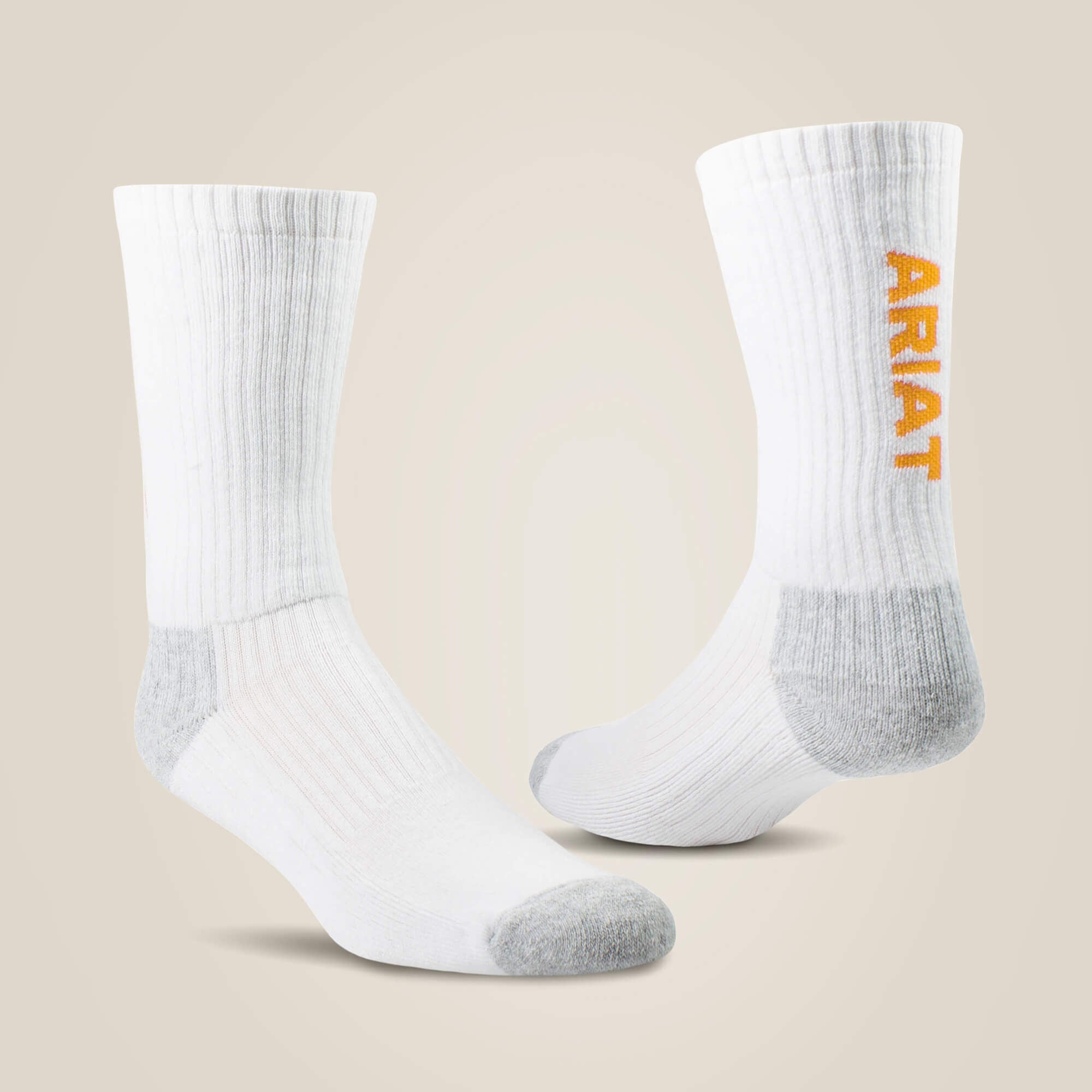 Men|Women Premium Ringspun Cotton Crew Work Sock 3 Pair Pack | Ariat for sale