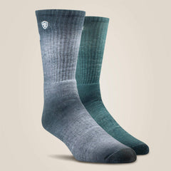 Men|Women Incognito Graphic Crew Work Sock 2 Pair Multi Color Pack | Ariat Online