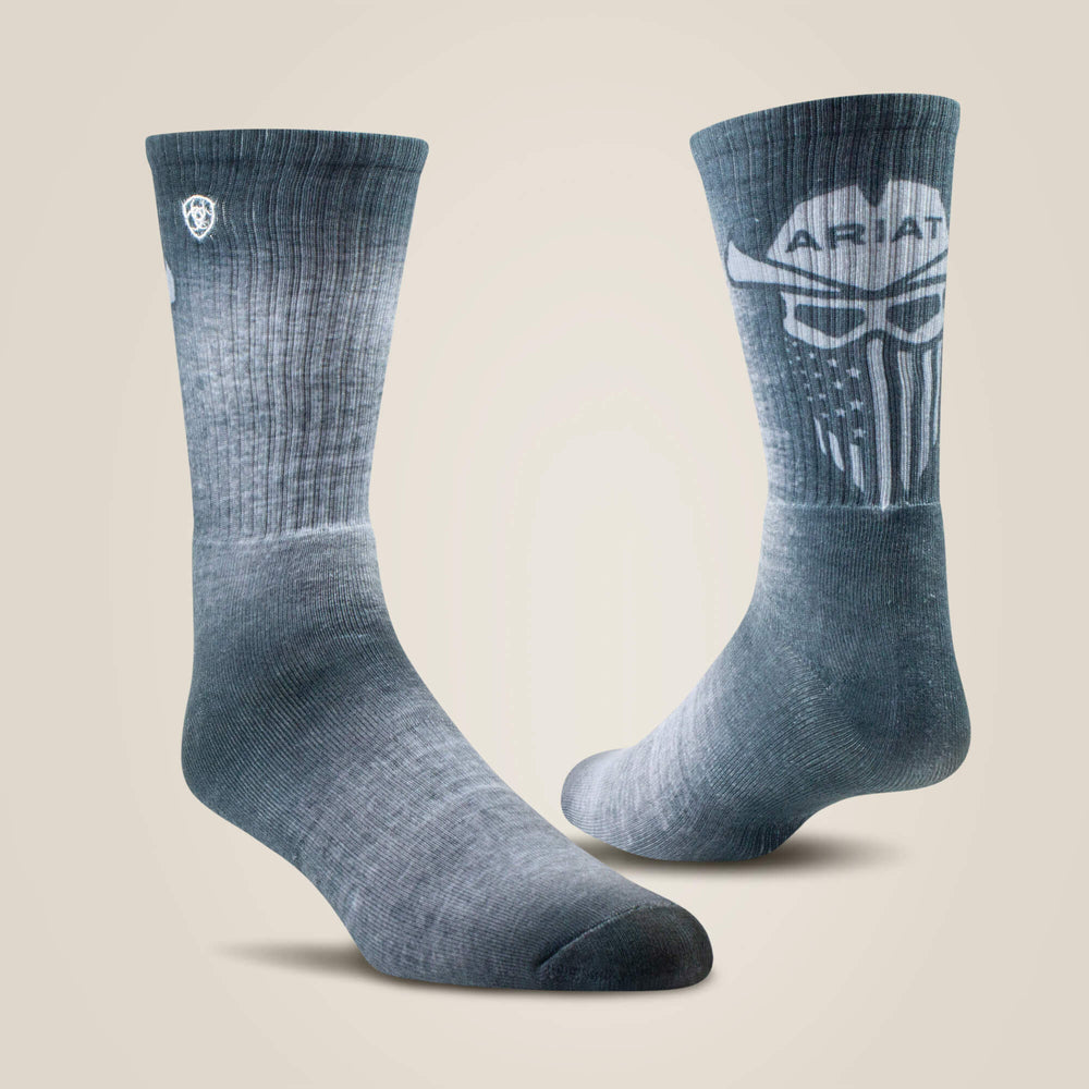 Men|Women Incognito Graphic Crew Work Sock 2 Pair Multi Color Pack | Ariat Online