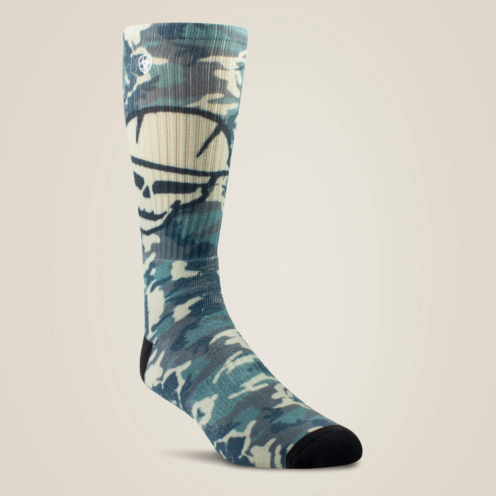 Men|Women Roughneck Graphic Crew Work Sock 2 Pair Multi Color Pack | Ariat on sale