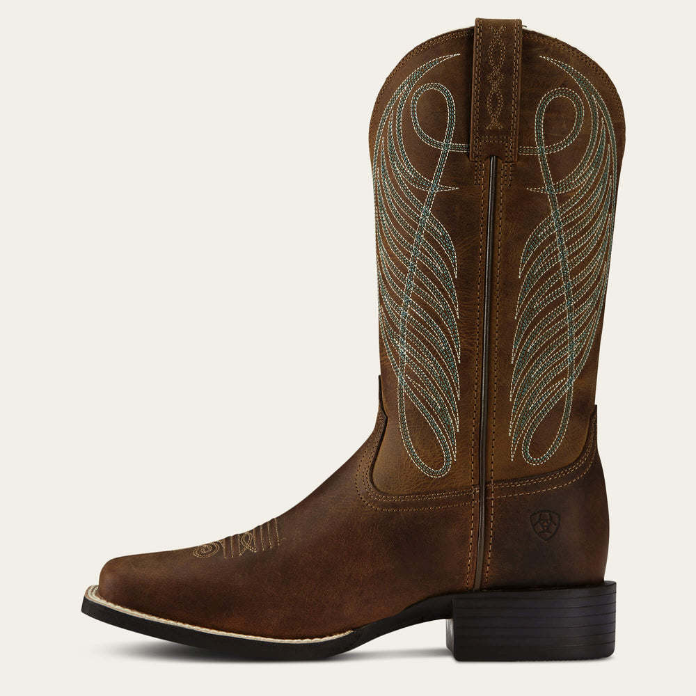 Women|Trends Round Up Wide Square Toe Western Boot | Ariat for sale