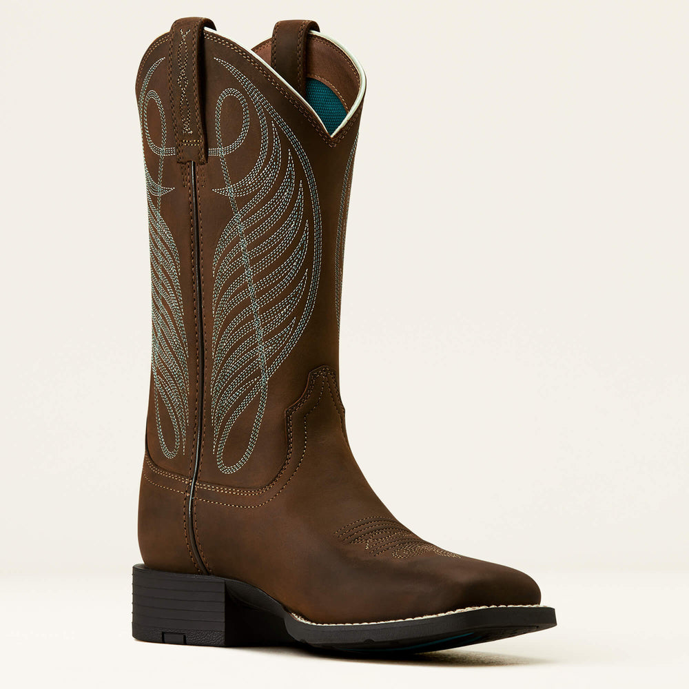 Women|Trends Round Up Wide Square Toe Western Boot | Ariat for sale