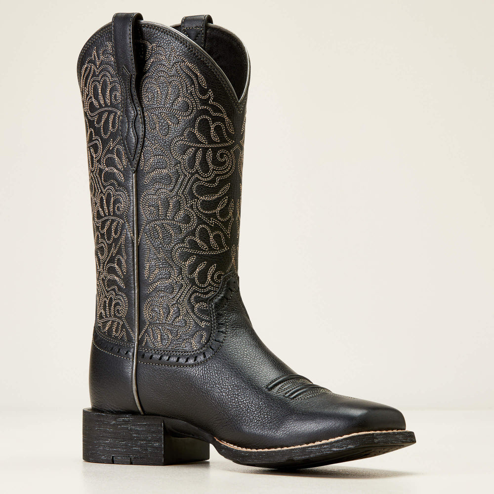Women Round Up Remuda Wide Square Toe Western Boot | Ariat Discount