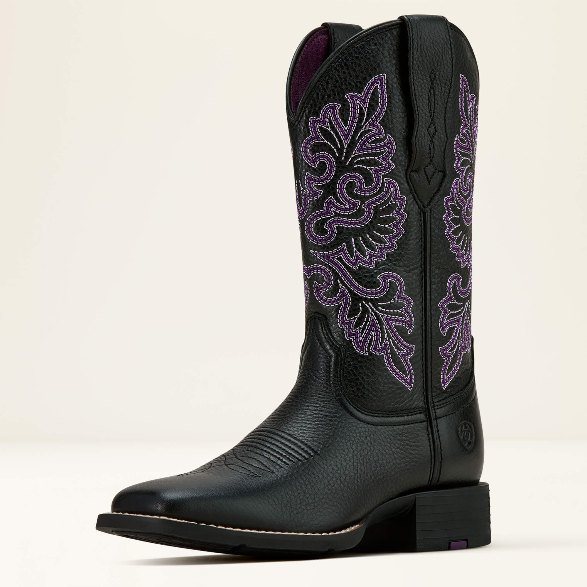 Women Round Up StretchFit Wide Square Toe Western Boot | Ariat for sale