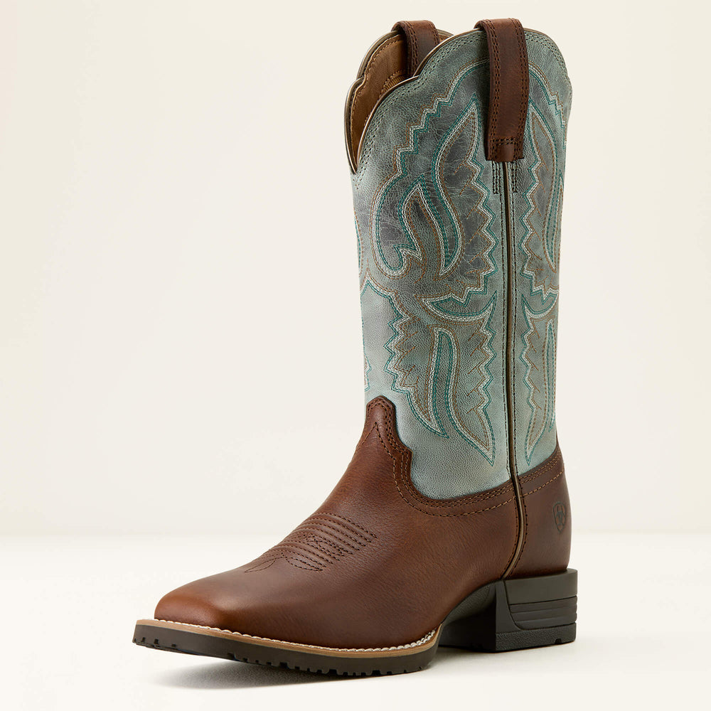 Women Hybrid Ranchwork Wide Square Toe Western Boot | Ariat Online