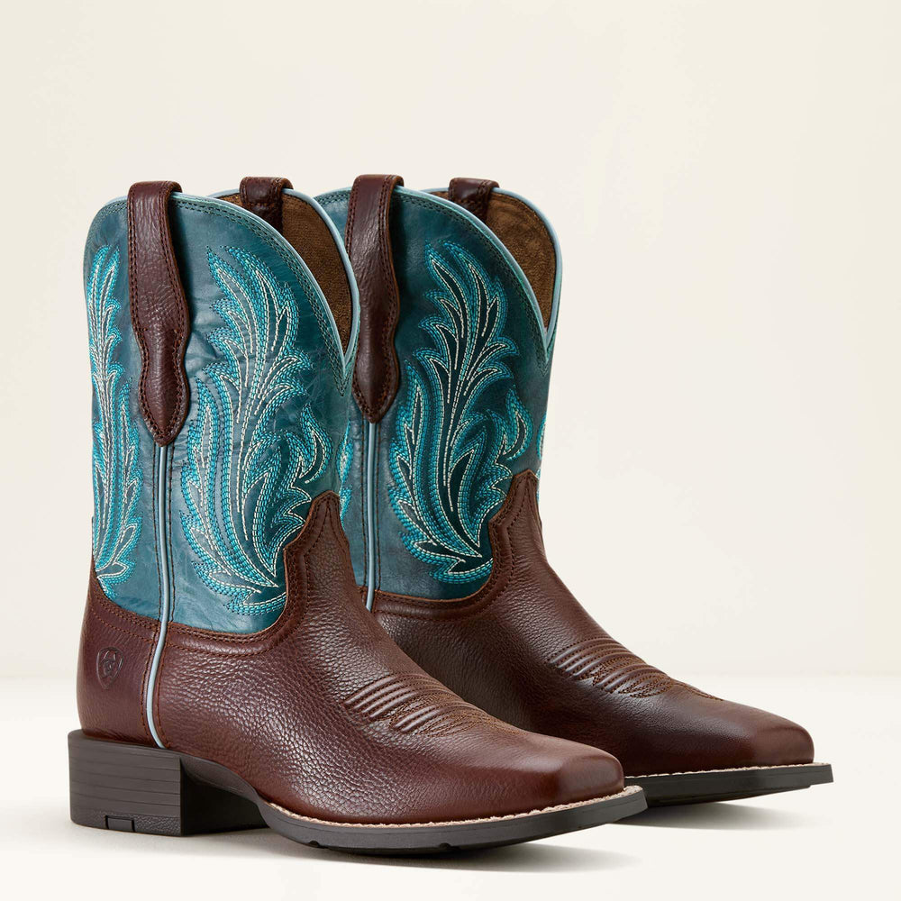 Women Round Up Filly Wide Square Toe Western Boot | Ariat