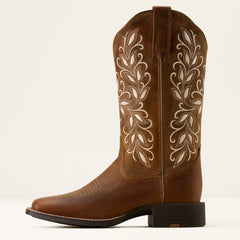 Women Round Up Holly Wide Square Toe Western Boot | Ariat on sale