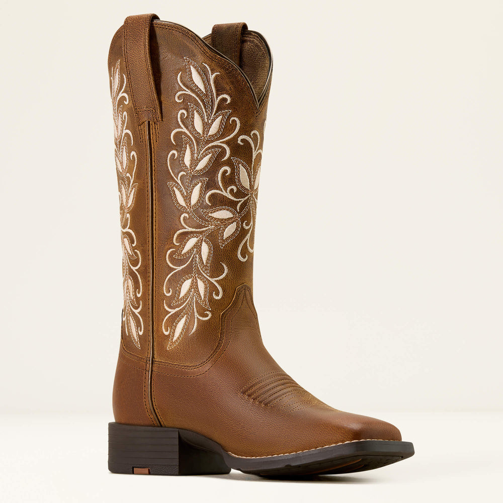 Women Round Up Holly Wide Square Toe Western Boot | Ariat on sale