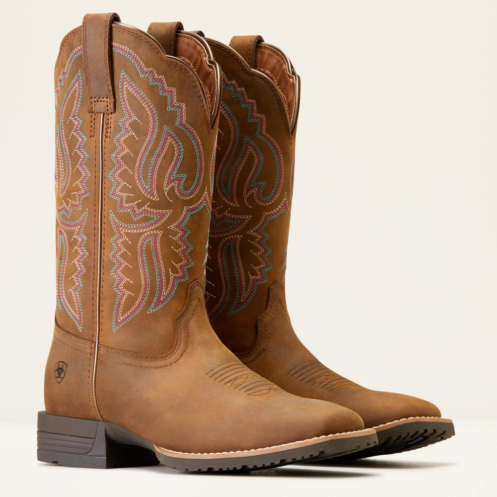 Women Hybrid Ranchwork Wide Square Toe Western Boot | Ariat Outlet
