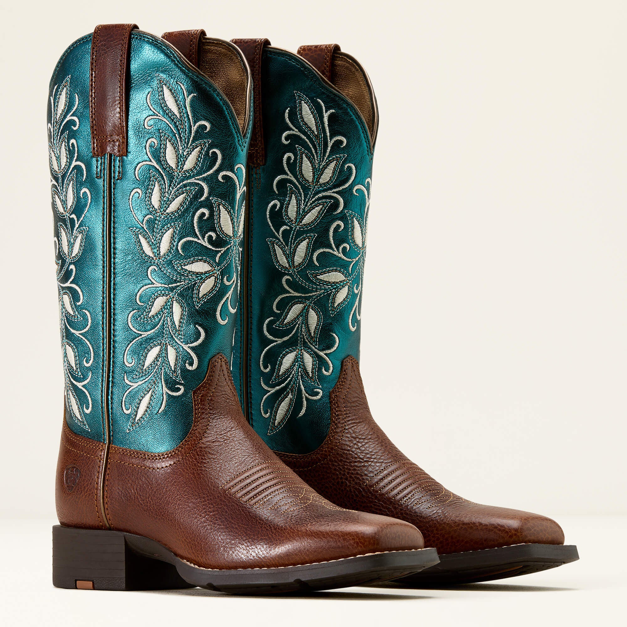 Women Round Up Holly Wide Square Toe Western Boot | Ariat Discount