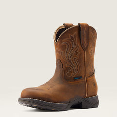 Women Anthem Round Toe Shortie Waterproof Western Boot | Ariat Online