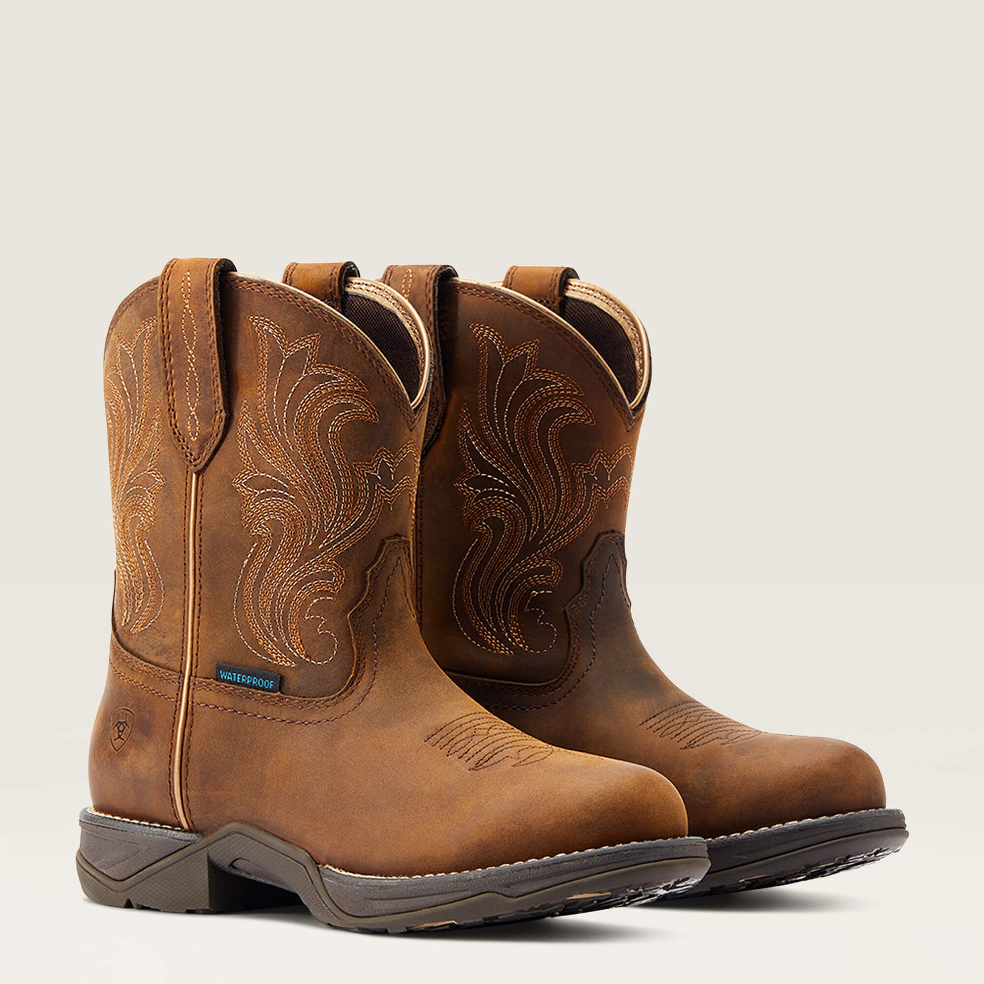 Women Anthem Round Toe Shortie Waterproof Western Boot | Ariat Online