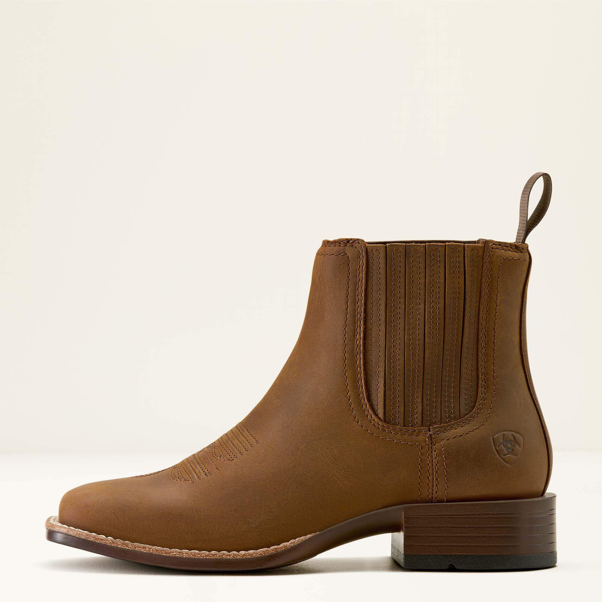 Women Booker Chelsea Wide Square Toe Western Boot | Ariat