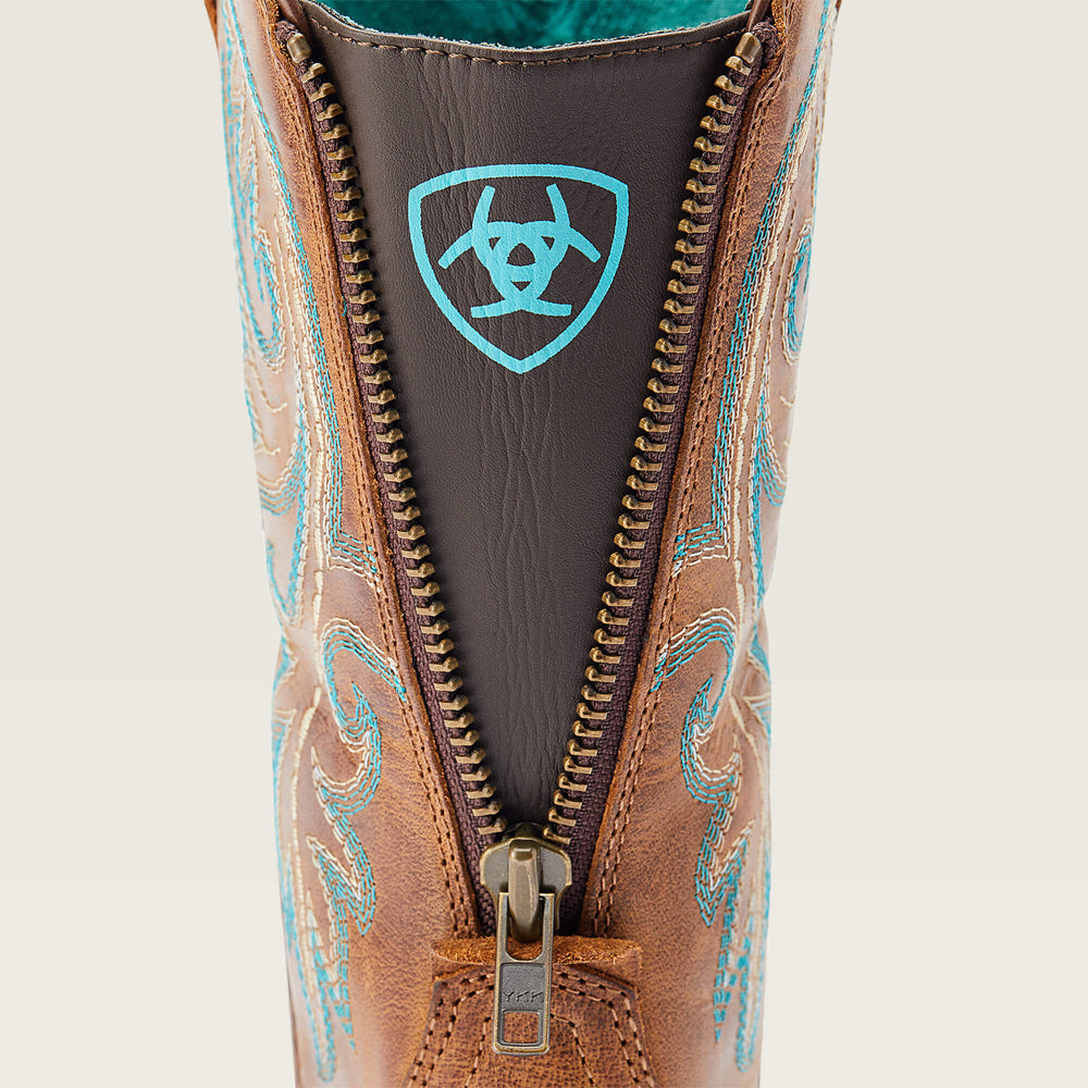 Women Round Up Back Zip Western Boot | Ariat us