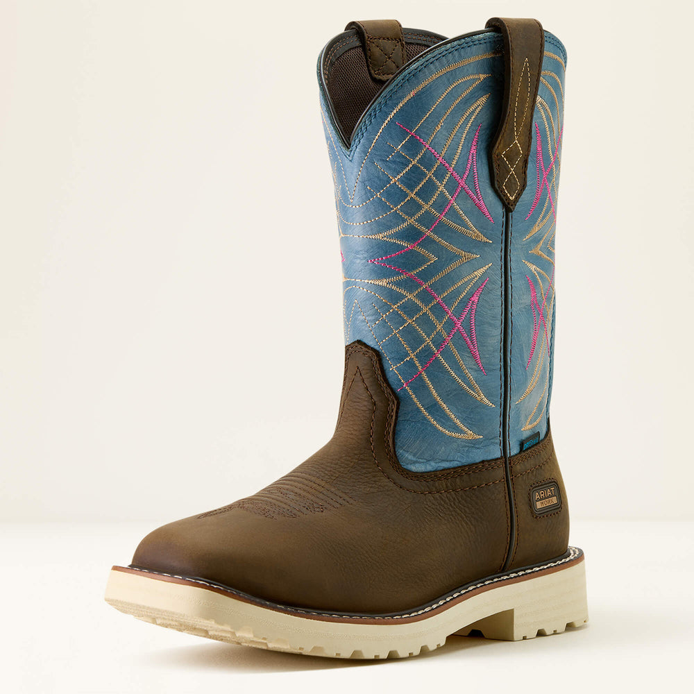 Women Activator Waterproof Wide Square Toe Work Boot | Ariat