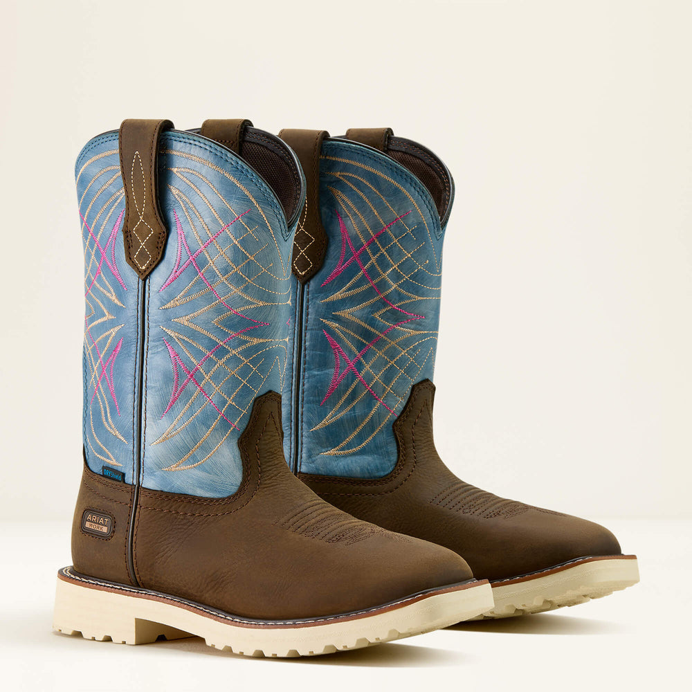 Women Activator Waterproof Wide Square Toe Work Boot | Ariat