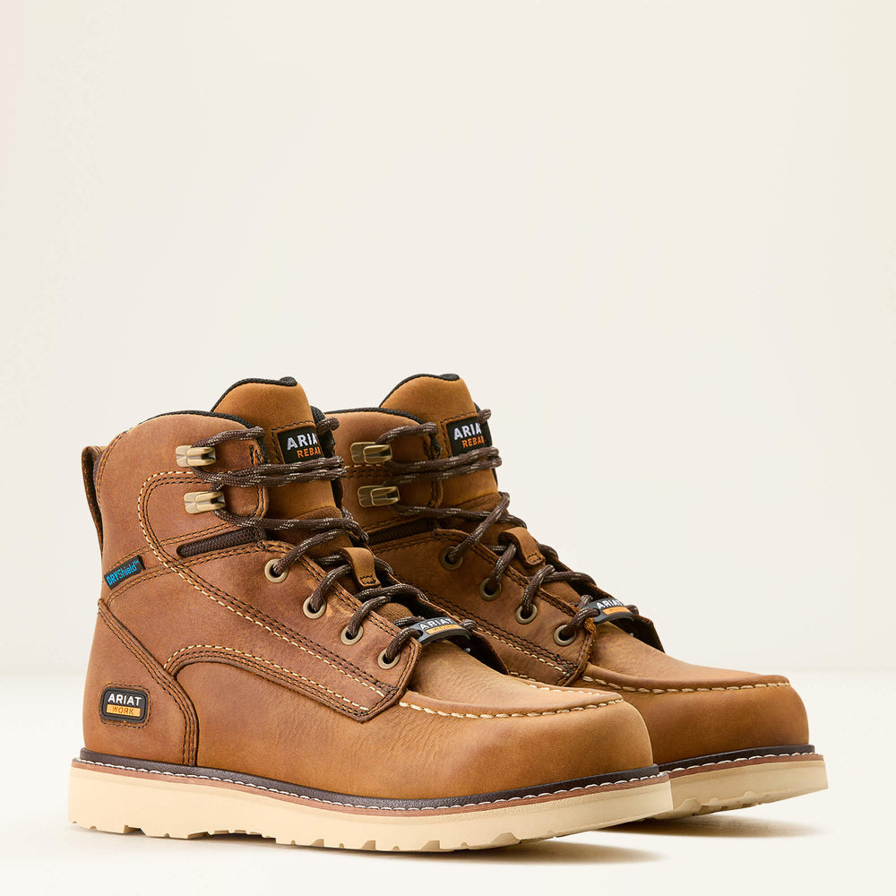 Women Rebar Wedge Moc Toe Waterproof Work Boot | Ariat Online