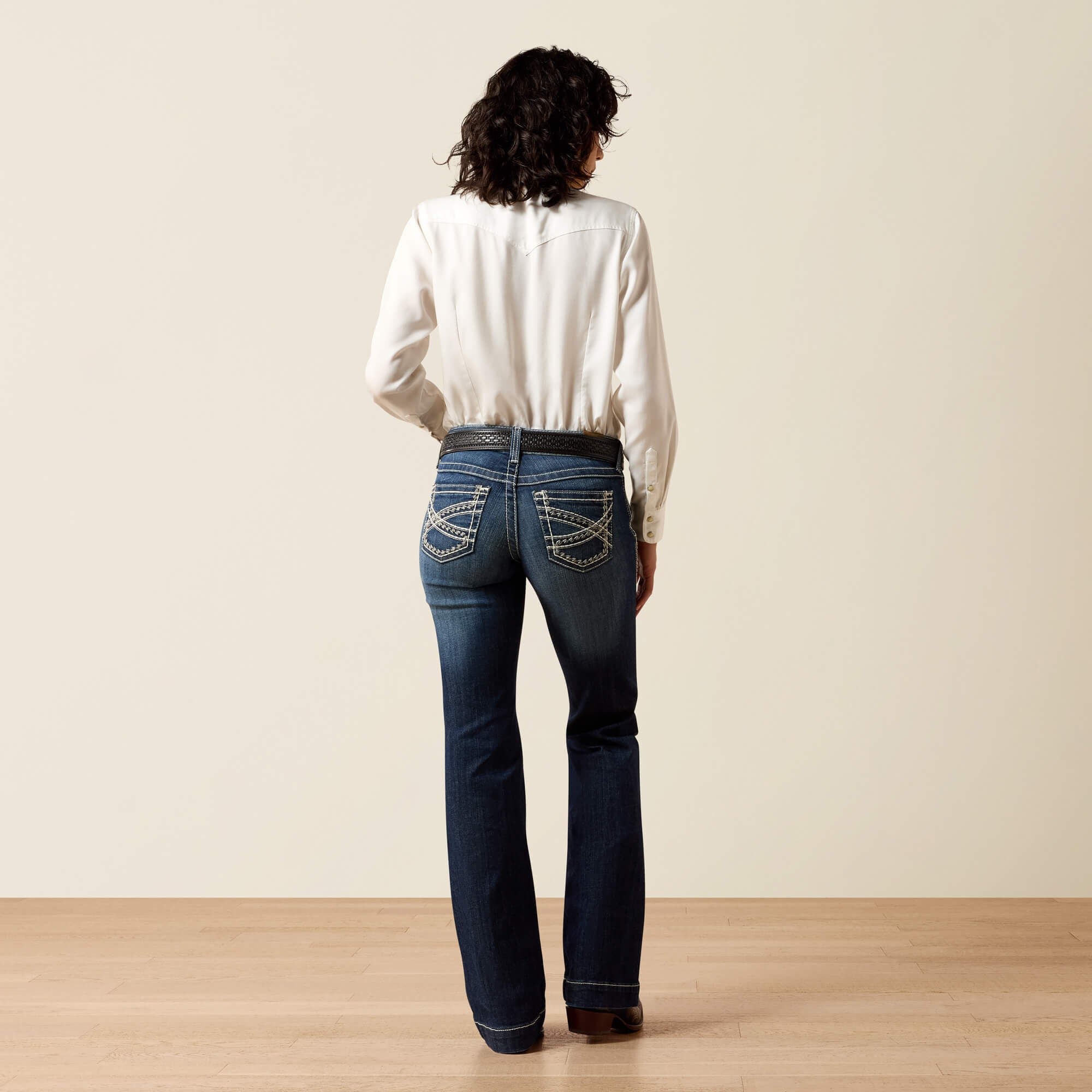 Women|Trends Trouser Mid Rise Stretch Entwined Wide Leg Jean | Ariat Outlet