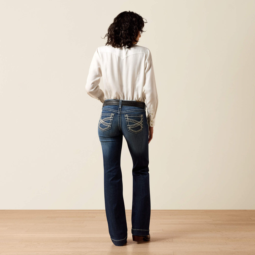Women|Trends Trouser Mid Rise Stretch Entwined Wide Leg Jean | Ariat Outlet