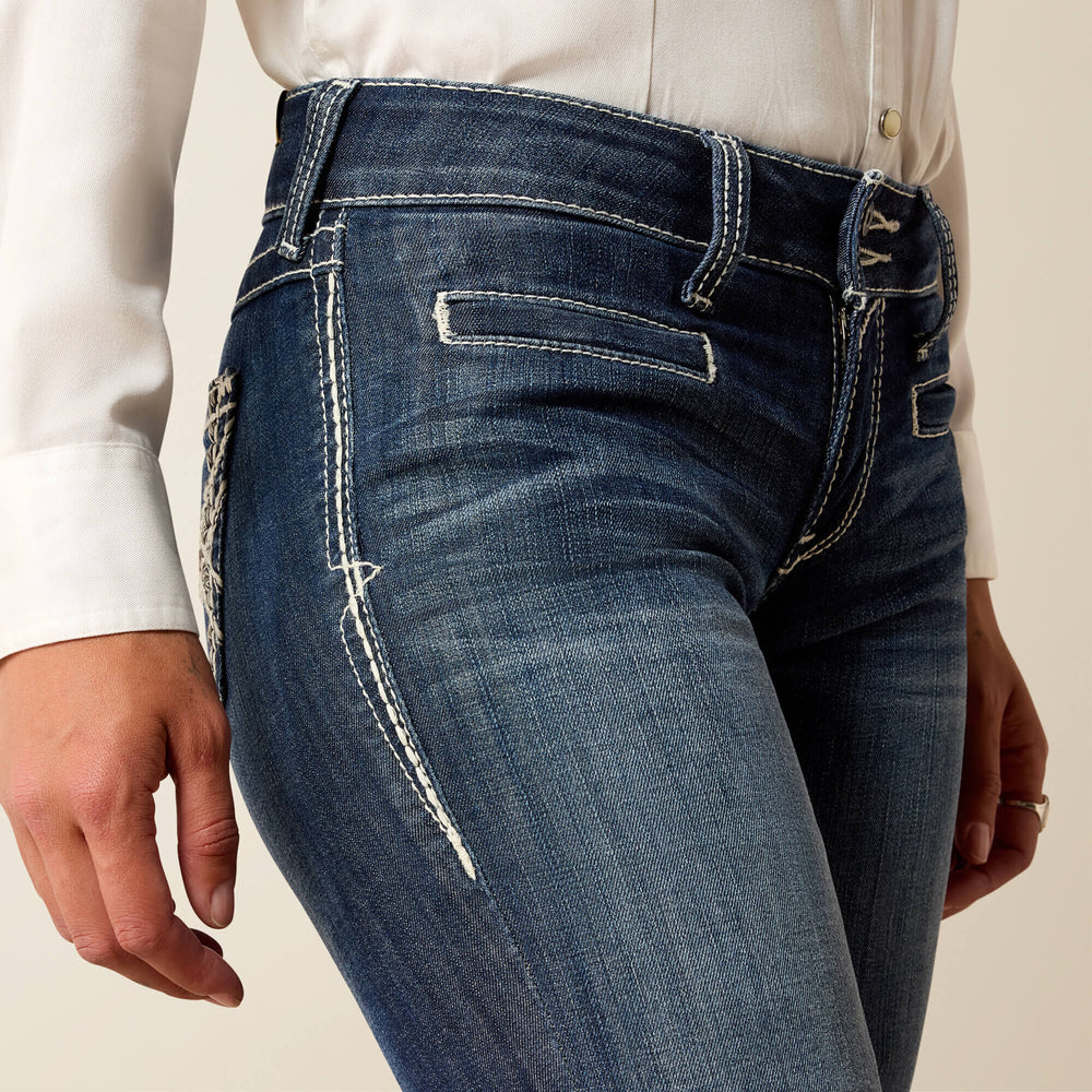 Women|Trends Trouser Mid Rise Stretch Entwined Wide Leg Jean | Ariat Outlet