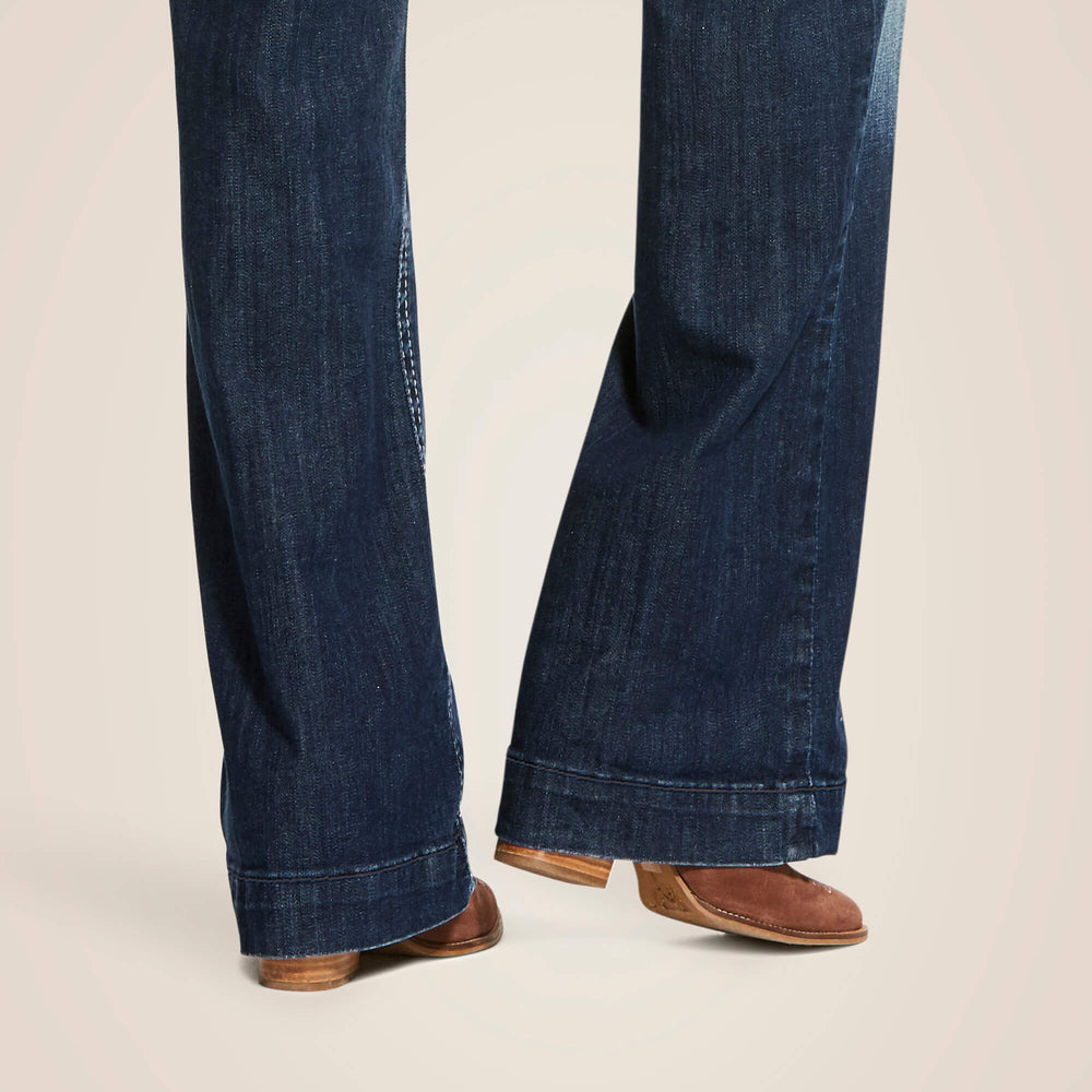 Women|Trends Trouser Mid Rise Stretch Entwined Wide Leg Jean | Ariat Outlet