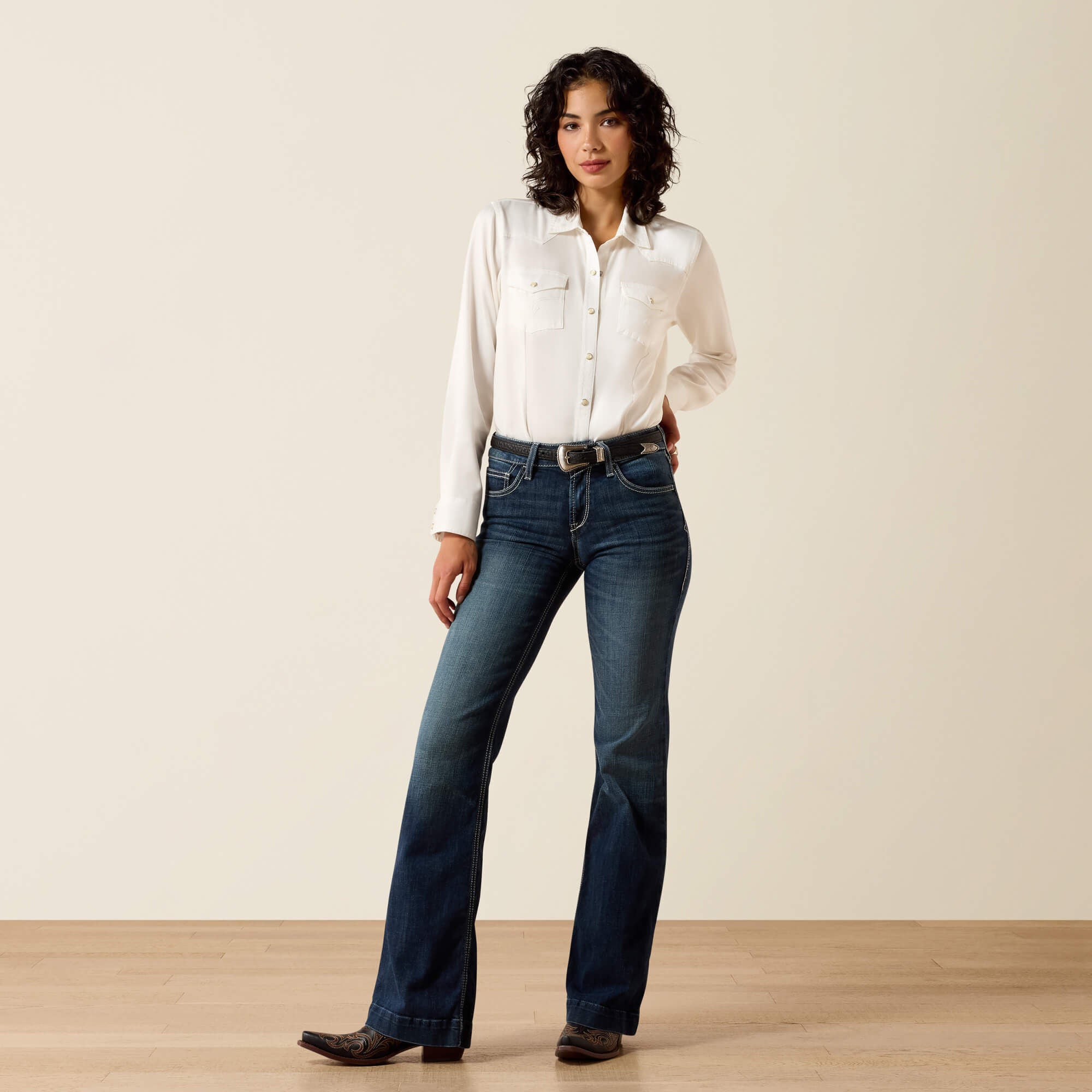 Women|Trends Trouser Perfect Rise Aisha Wide Leg Jean | Ariat on sale