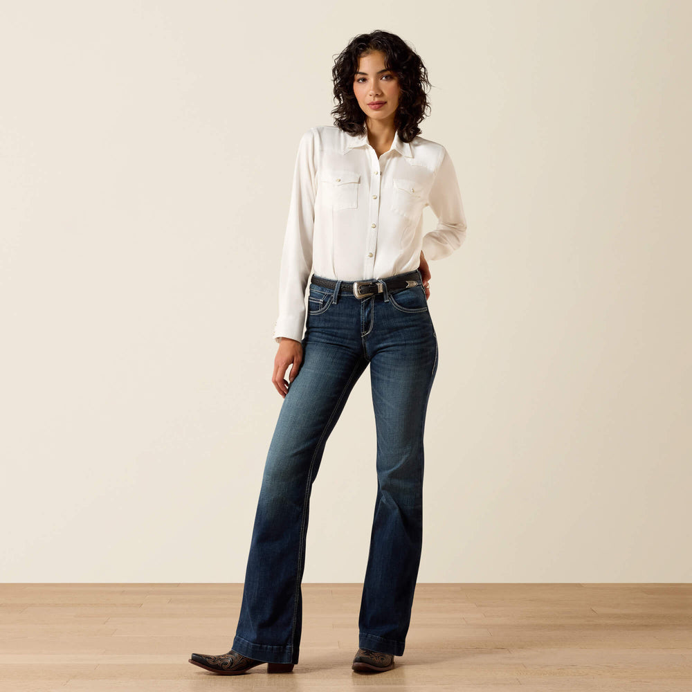 Women|Trends Trouser Perfect Rise Aisha Wide Leg Jean | Ariat on sale