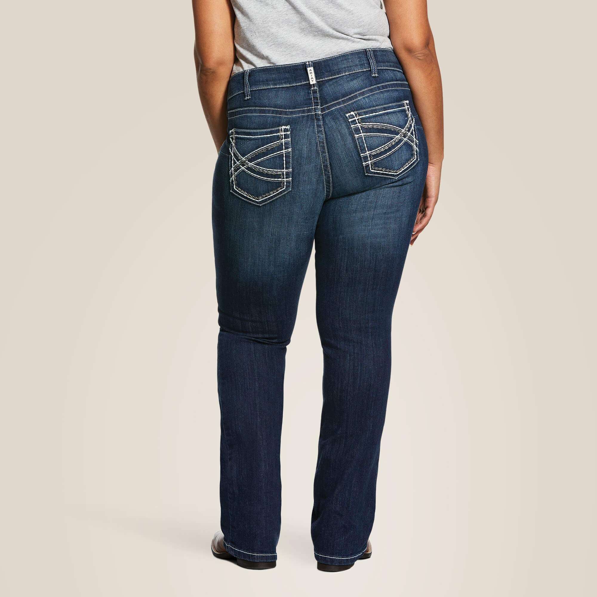 Women|Trends R.E.A.L. Mid Rise Stretch Entwined Boot Cut Jean | Ariat for sale