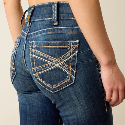 Women R.E.A.L. Mid Rise Stretch Entwined Festival Boot Cut Jean | Ariat