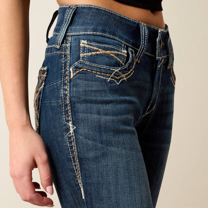Women R.E.A.L. Mid Rise Stretch Entwined Festival Boot Cut Jean | Ariat