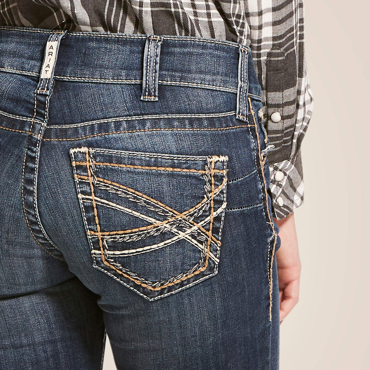 Women R.E.A.L. Mid Rise Stretch Entwined Festival Boot Cut Jean | Ariat
