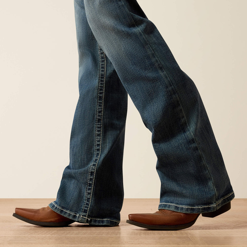 Women|Trends R.E.A.L. Mid Rise Stretch Whipstitch Boot Cut Jean | Ariat near me