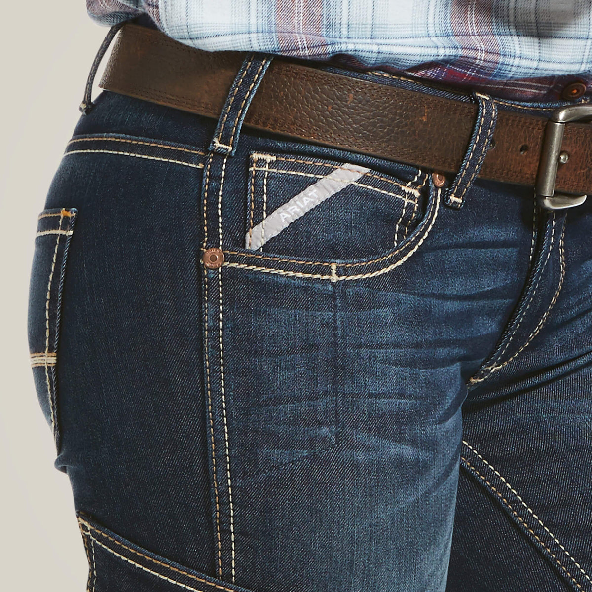 Women Rebar Mid Rise DuraStretch Riveter Boot Cut Jean | Ariat on sale
