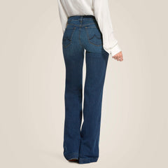 Women|Trends Trouser Mid Rise Stretch Kelsea Wide Leg Jean | Ariat us