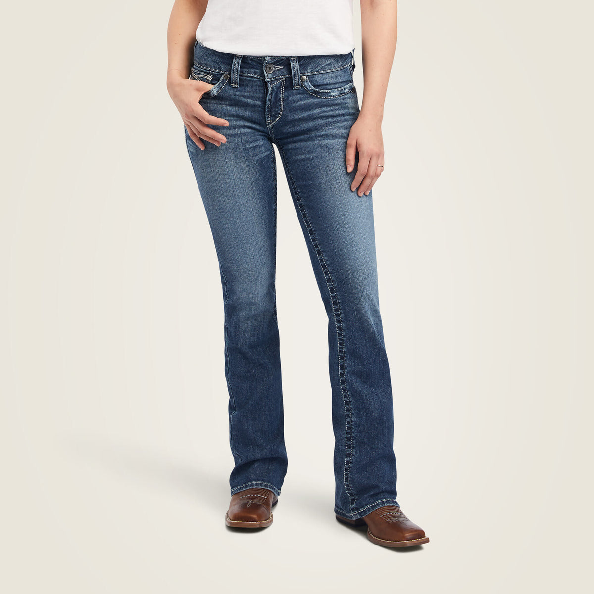Women R.E.A.L. Mid Rise Raquel Boot Cut Jean | Ariat Outlet