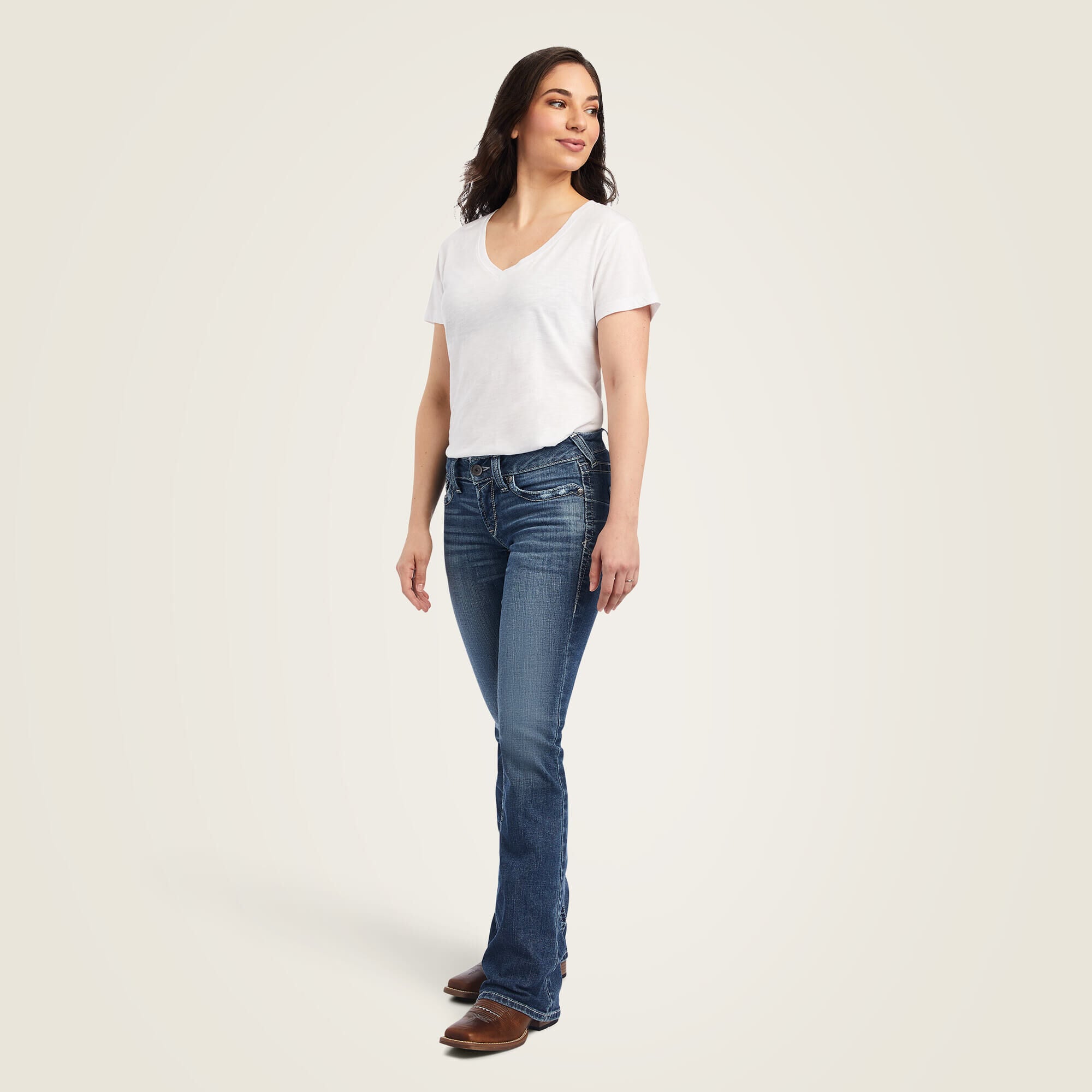 Women R.E.A.L. Mid Rise Raquel Boot Cut Jean | Ariat Outlet