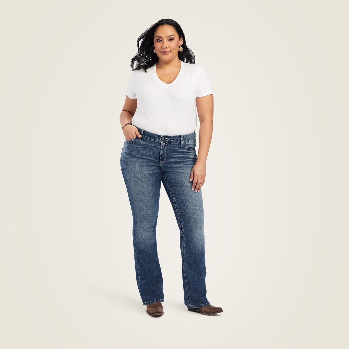 Women R.E.A.L. Mid Rise Raquel Boot Cut Jean | Ariat Outlet