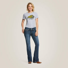 Women R.E.A.L. Mid Rise Arrow Fit Stretch Shayla Boot Cut Jean | Ariat