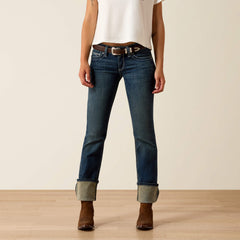 Women|Trends R.E.A.L. Mid Rise Stretch Icon Stackable Straight Leg Jean | Ariat Discount