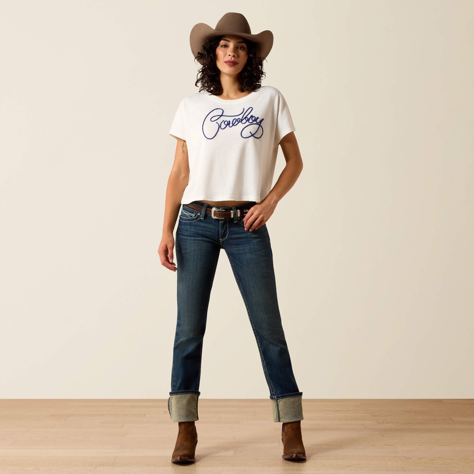 Women|Trends R.E.A.L. Mid Rise Stretch Icon Stackable Straight Leg Jean | Ariat Discount
