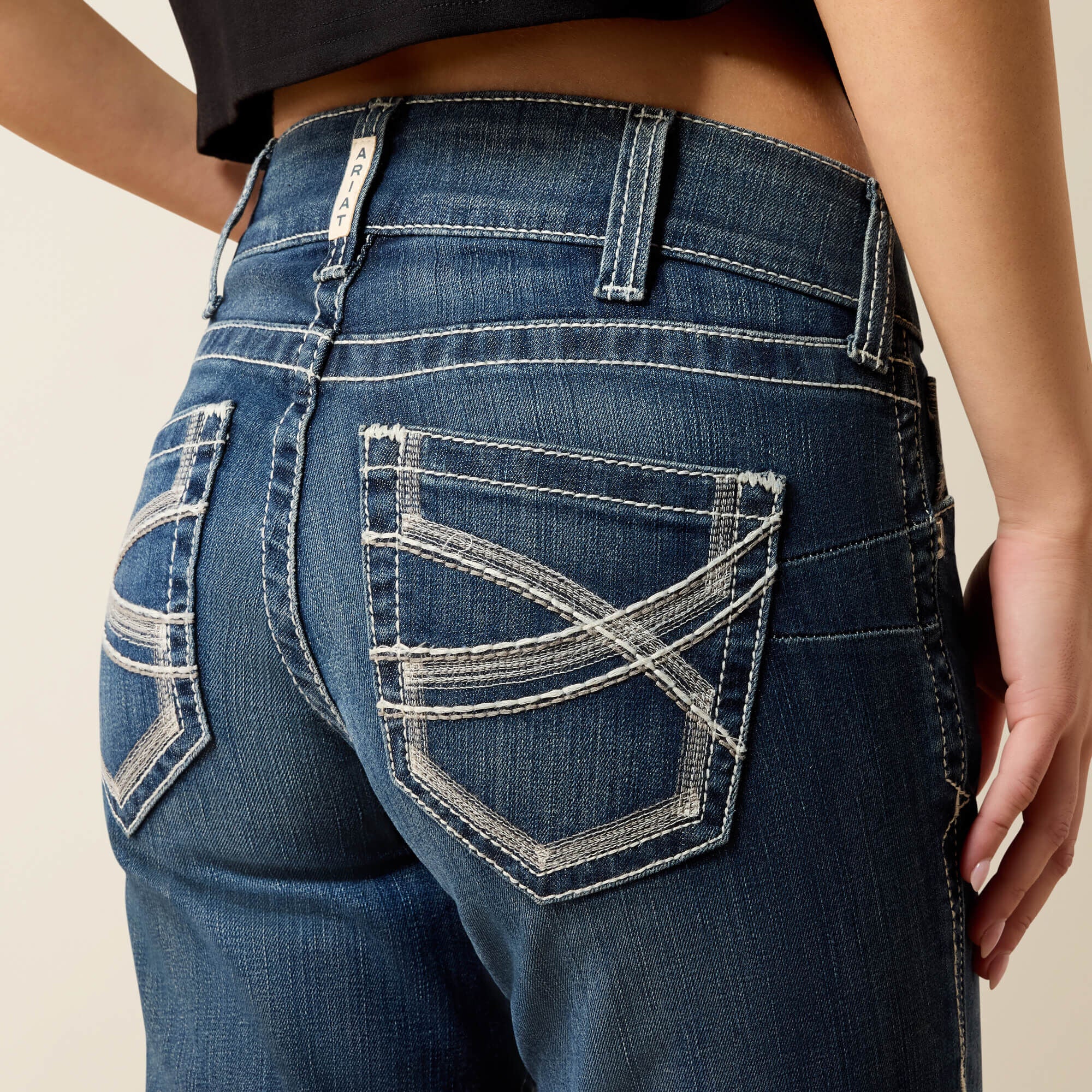 Women|Trends R.E.A.L. Mid Rise Stretch Ivy Stackable Straight Leg Jean | Ariat us