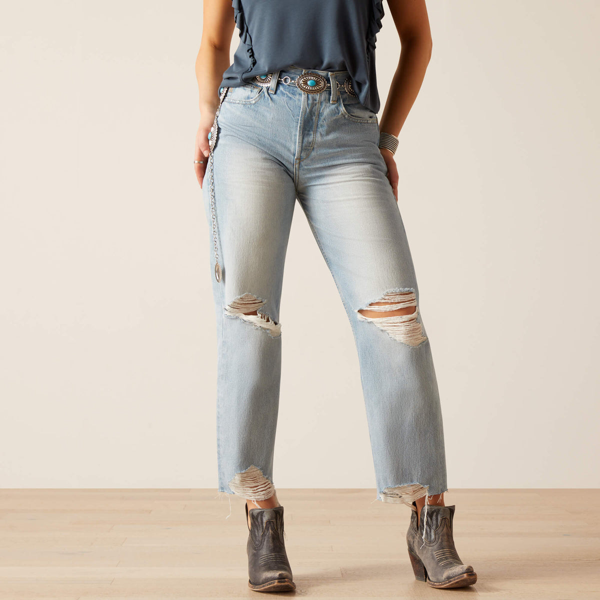Women|Trends Ultra High Rise Tomboy Straight Jean | Ariat Online