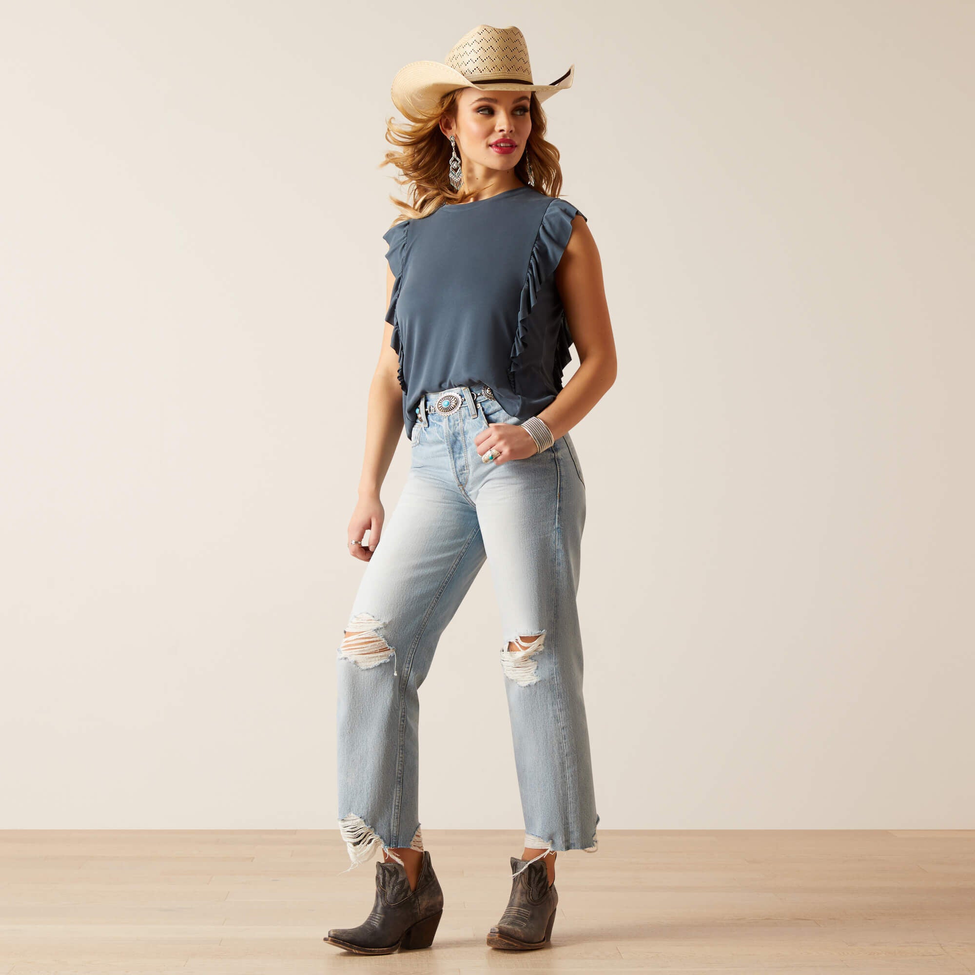 Women|Trends Ultra High Rise Tomboy Straight Jean | Ariat Online