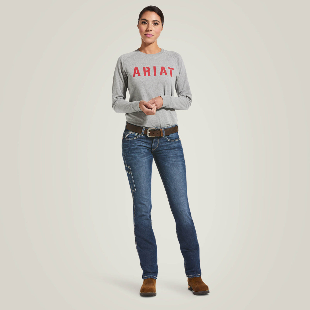 Women Rebar DuraStretch Riveter Straight Leg Jean | Ariat on sale