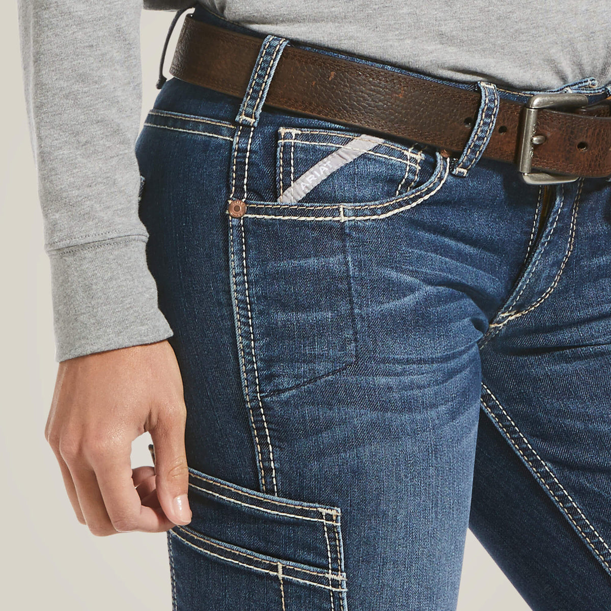 Women Rebar DuraStretch Riveter Straight Leg Jean | Ariat on sale