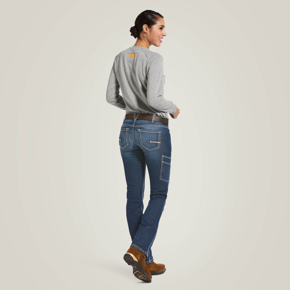 Women Rebar DuraStretch Riveter Straight Leg Jean | Ariat on sale