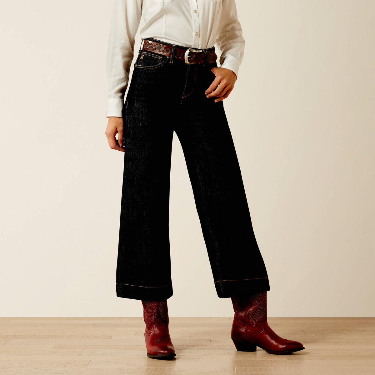 Women|Trends Ultra High Rise Countryside Wide Leg Jean | Ariat for sale