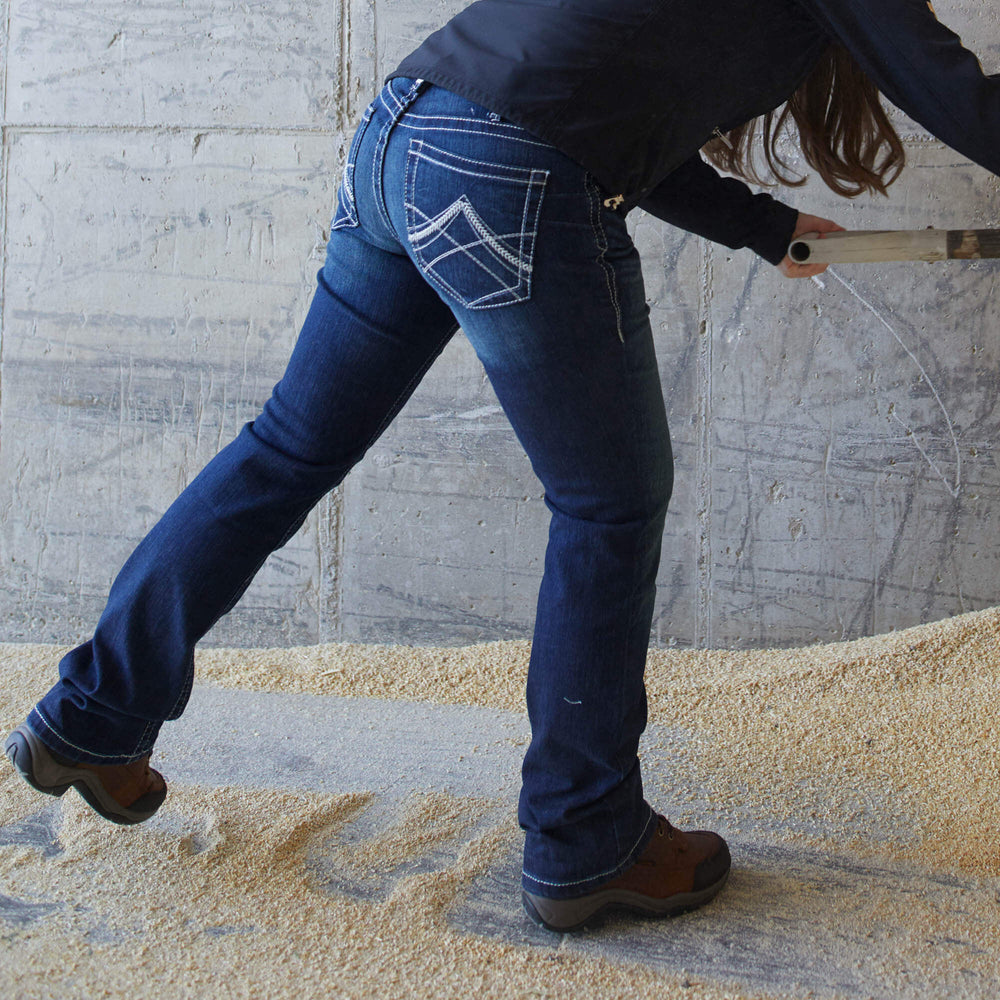 Women|Trends R.E.A.L. Mid Rise Stretch Whipstitch Boot Cut Jean | Ariat us