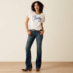 Women|Trends R.E.A.L. Mid Rise Stretch Whipstitch Boot Cut Jean | Ariat us