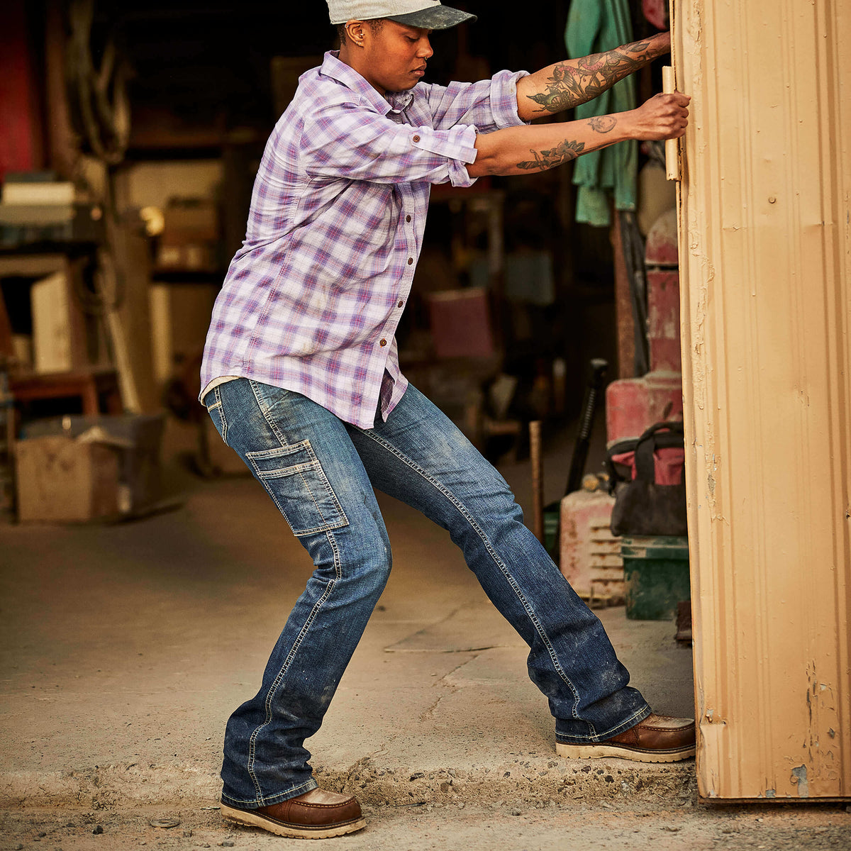 Women Rebar Work Flex Perfect Rise Riveter Boot Cut Jean | Ariat for sale